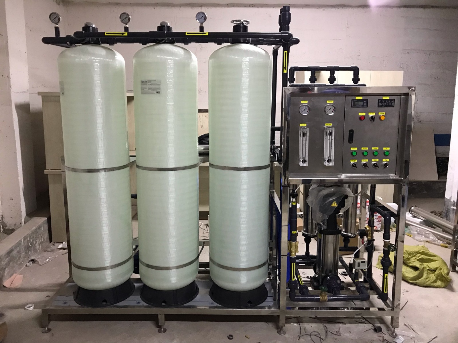 industrial water treatment and reverse osmosis (RO) system