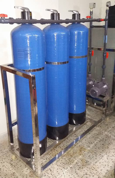 skid-mounted multi-tank water treatment system
